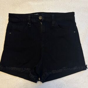 Black Jean Shorts